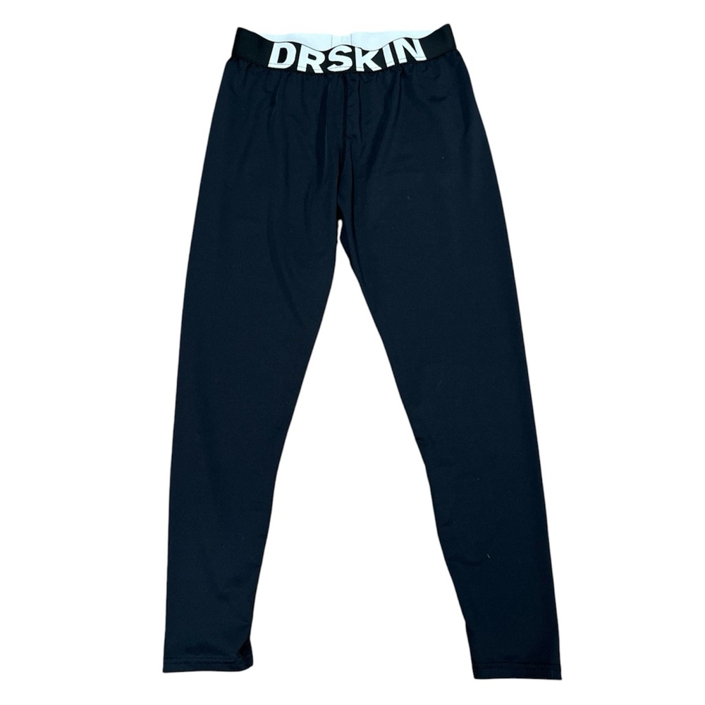 Dr. Skin Compression Leggings Black SZ XL Logo Waistband